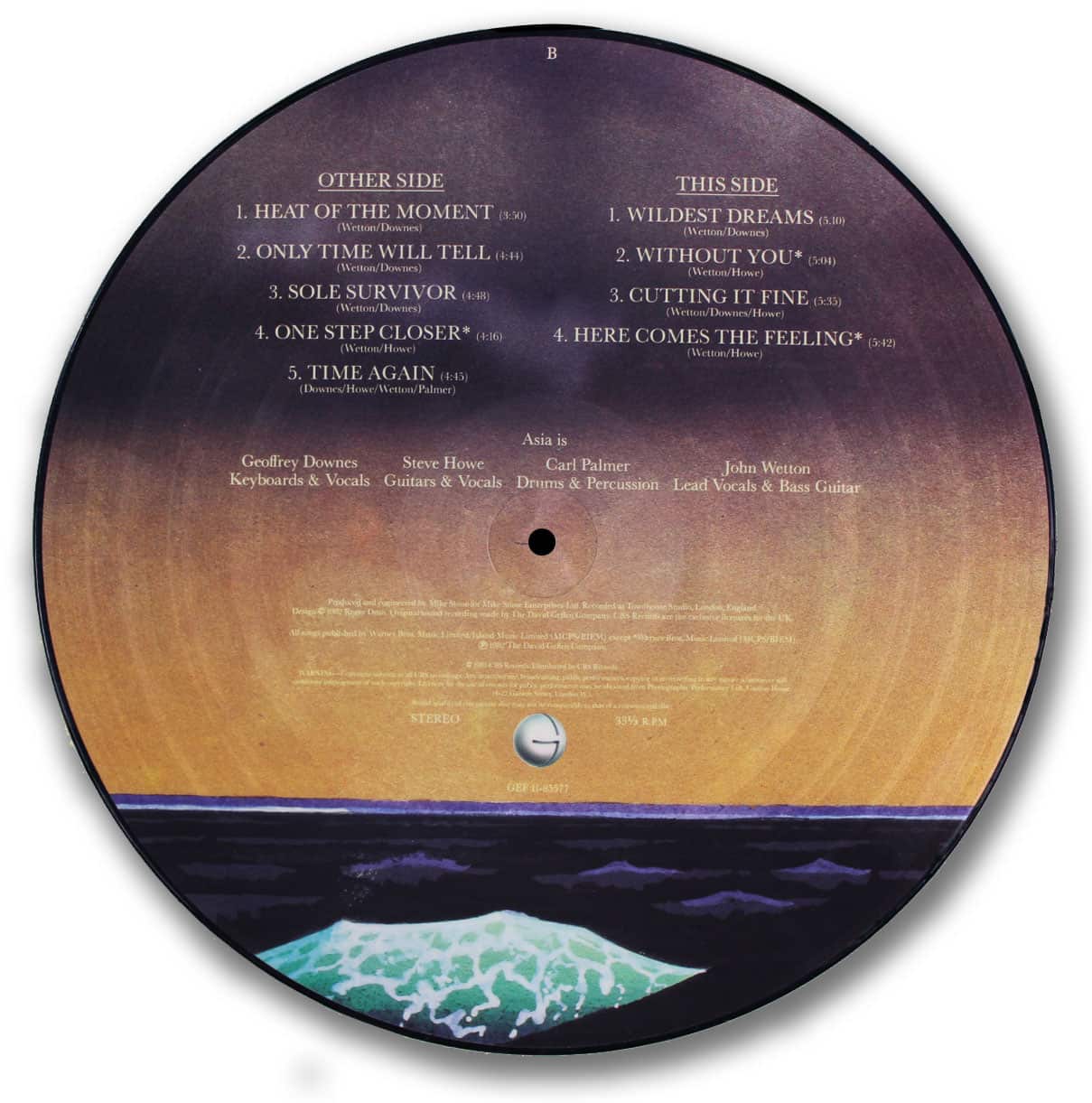 Asia, Asia Picture Disc